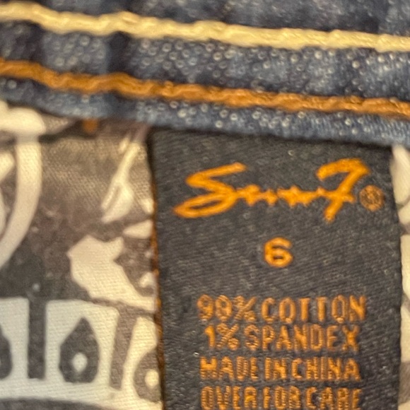 Seven7 Distressed Denim Bermuda Shorts - Picture 6 of 10